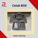 Box custom premium dengan laminasi doff dan glossy.