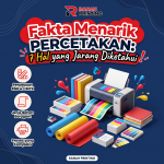 1. Ilustrasi fakta menarik percetakan: mesin cetak Gutenberg dan mesin digital printing modern